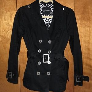 Guess Black Pea Coat